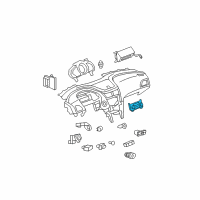 OEM 2008 Chevrolet Malibu Heater & Air Conditioner Control Assembly (W/R/Wdo Defg Sw) *Silver Diagram - 19370224