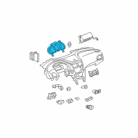 OEM 2010 Chevrolet Malibu Instrument Panel Gage CLUSTER Diagram - 20930868