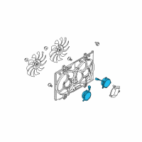 OEM Nissan Rogue Select Motor Assy-Fan Diagram - 21487-JG70C