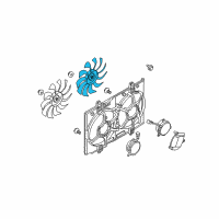 OEM Nissan Rogue Fan-Motor Diagram - 21486-JG31A