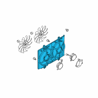 OEM Nissan Rogue Select SHROUD Assembly Diagram - 21483-JG30A