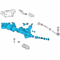 OEM 2016 Honda Accord Box Sub, Power Steering Gear Diagram - 53601-T2G-A92