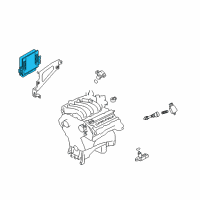 OEM 2004 Infiniti FX35 Engine Control Module Diagram - 23710-CG066