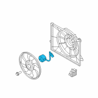 OEM 2011 Hyundai Tucson Motor-Radiator Cooling Fan Diagram - 25386-2S500