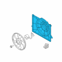 OEM Kia SHROUD-Radiator Diagram - 253502S500