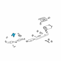 OEM 2007 Toyota Camry Front Pipe Front Bracket Diagram - 17571-0H010