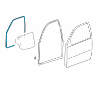 OEM 2001 Toyota RAV4 Surround Weatherstrip Diagram - 62312-42060-B0