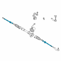 OEM Toyota Prius Inner Tie Rod Diagram - 45503-49075