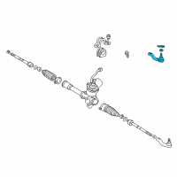 OEM 2003 Toyota Prius Outer Tie Rod Diagram - 45047-49045