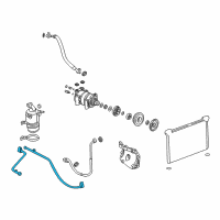 OEM GMC Sierra 1500 Classic Tube Asm-A/C Evaporator Diagram - 15948573