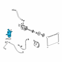 OEM 2007 GMC Sierra 1500 Classic Accumulator Asm, A/C Diagram - 19130067