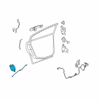 OEM 2007 Buick Lucerne Lock Diagram - 20790499