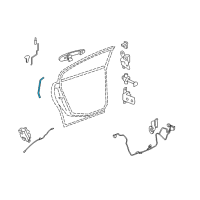 OEM Buick Lucerne Rod Asm-Rear Side Door Outside Handle Diagram - 25756318