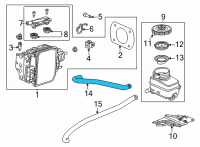 OEM Acura HOSE, RESERVOIR TANK Diagram - 46672-TGV-A01