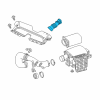 OEM 2016 Infiniti Q50 Air Duct Diagram - 16554-4GD0B