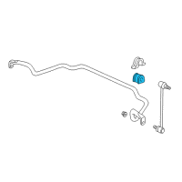 OEM Honda Ridgeline Bush, Front Stabilizer Holder Diagram - 51306-TZ5-A01