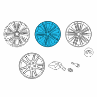 OEM 2017 Infiniti Q60 Aluminum Wheel Diagram - D0C00-5CA3C