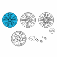 OEM 2020 Infiniti Q60 Aluminum Wheel Diagram - D0300-5CR3A