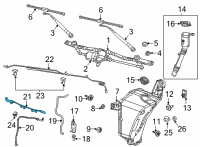 OEM 2020 Jeep Wrangler Hose-Washer Diagram - 68370825AA