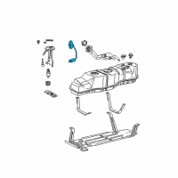 OEM 2001 Lincoln Navigator Fuel Sender Unit Diagram - F75Z-9A299-LA