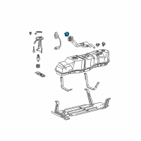 OEM 1998 Lincoln Navigator Fuel Cap Diagram - YU5Z-9030-AB