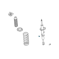 OEM Nissan GT-R Nut Diagram - 54588-1BA2A