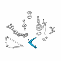 OEM 2006 BMW 325Ci Wishbone, Left Diagram - 31-12-6-777-851