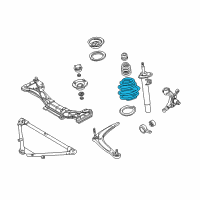 OEM BMW 325xi Front Coil Spring Diagram - 31-33-6-756-965