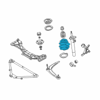 OEM 2001 BMW 325xi Front Coil Spring Diagram - 31-33-1-093-067