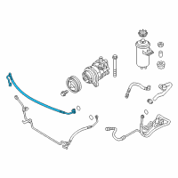 OEM 2017 BMW X6 Power Steering Pressure Hose Diagram - 32-41-6-786-394