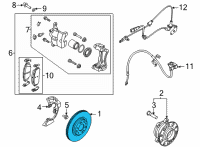 OEM 2021 Hyundai Elantra Disc-Front Wheel Brake Diagram - 51712-L1000