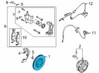 OEM 2021 Hyundai Sonata Disc-Front Wheel Brake Diagram - 51712-L1000