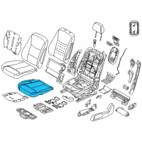 OEM 2015 BMW 428i xDrive Foam Pad Basic Seat Left Diagram - 52-10-7-388-769