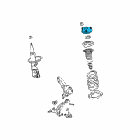 OEM 2013 Toyota Highlander Support Diagram - 48609-0E020