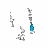 OEM Toyota Highlander Coil Spring Diagram - 48132-48130