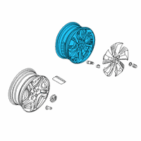 OEM Honda Clarity Wheel, Alloy (18X8J) Diagram - 42800-TRT-N90