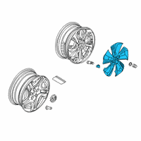 OEM Honda Clarity Trim, Wheel (18X8J) Diagram - 44733-TRW-N00