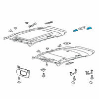 OEM 2022 Lincoln Nautilus Reading Lamp Assembly Diagram - HA1Z-13776-AD