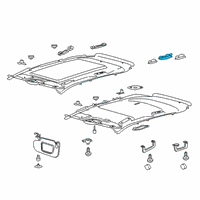 OEM 2019 Lincoln Nautilus Overhead Lamp Diagram - FA1Z-13776-CD