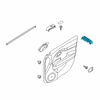 OEM 2017 Kia Soul EV Power Window Main Switch Assembly Diagram - 93570B2130CA