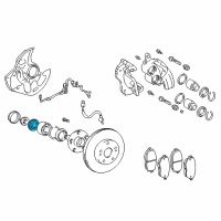 OEM 2001 Lexus IS300 Rotor, Skid Control, Front Diagram - 43515-22030