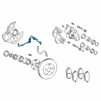 OEM 2001 Lexus IS300 Sensor, Speed, Front RH Diagram - 89542-51010