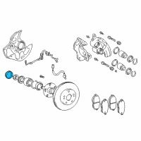 OEM Lexus Cap, Front Hub Grease Diagram - 43514-53010