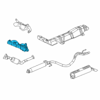 OEM 2007 Saturn Ion Engine Exhaust Manifold Diagram - 12606805