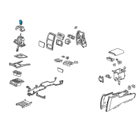 OEM Cadillac SRX Shift Knob Diagram - 19180495