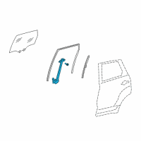 OEM Acura RDX Regulator Assembly, Right Rear Door Power Diagram - 72710-STK-A02