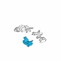 OEM 2000 Toyota Tundra Rear Mount Diagram - 12371-0F010