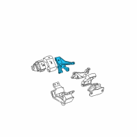 OEM 2004 Toyota Sequoia Front Mount Bracket Diagram - 12311-50120