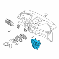 OEM 2014 Hyundai Santa Fe Heater Control Assembly Diagram - 97250-4Z000-4X