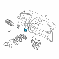 OEM 2015 Hyundai Santa Fe Sport SWTICH Assembly-Button Start Diagram - 95430-2W750-RJ5